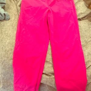 Hot pink pants